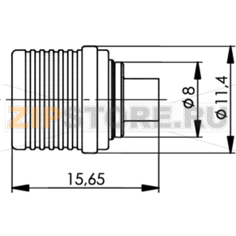 Разъем QLS, 50 Ом, 1 шт Telegärtner J01420A0075 