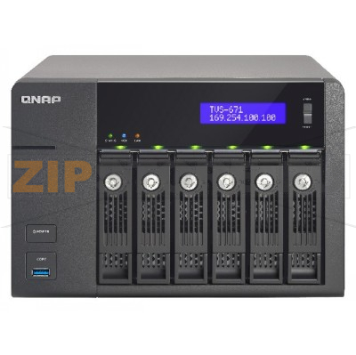 Накопитель сетевой QNAP TVS-671-I3-4G 