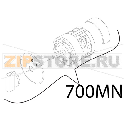Interr. MN bremas. rotativo Sirman Palladio 300 Interr. MN bremas. rotativo Sirman Palladio 300Запчасть на деталировке под номером: 700MN