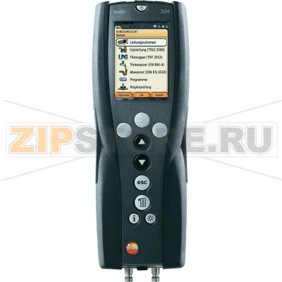 Комплект: прибор 324, блок питания, базовый принтер, системный кейс, набор шлангов, ручной насос, адаптер, установочный фитинг Testo 0563 3240 70 