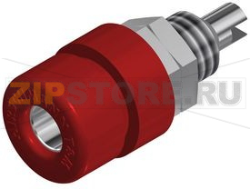 Разъем 4 мм, 32 А, 30 В, красный Hirschmann BIL 30 RED 
