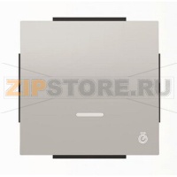 Клавиша для одноклавишных выключателей с таймером, серебристый алюминий ABB 2CLA856200A1301