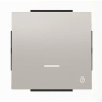 Клавиша для одноклавишных выключателей с таймером, серебристый алюминий ABB 2CLA856200A1301