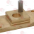 FLANGIA MANIGLIA PORTA 95x40 mm - FLANGIA MANIGLIA PORTA 95x40 mm