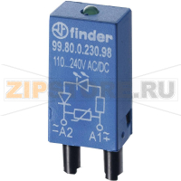 Модуль защиты, светодиод Finder 99.80.9.024.90
