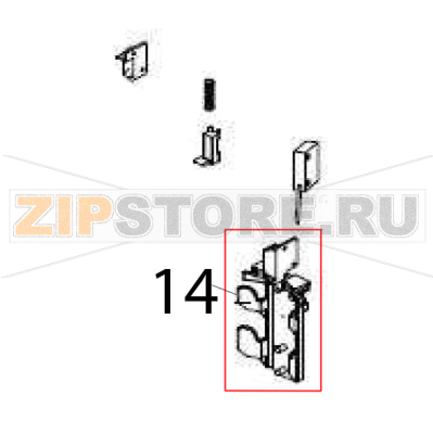 Support for frappè blender beaker Vema FL 2005 Support for frappè blender beaker Vema FL 2005Запчасть на деталировке под номером: 14