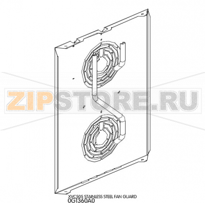 Stainless steel fan guard Unox XVC 505 Stainless steel fan guard Unox XVC 505Запчасть на деталировке под номером: 5Название запчасти на английском языке: Stainless steel fan guard Unox XVC 505