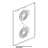 Stainless steel fan guard Unox XVC 505