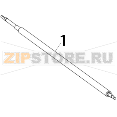 Elastomer peel roller RH and LH Zebra 170PAX4 Elastomer peel roller RH and LH Zebra 170PAX4Запчасть на деталировке под номером: 1