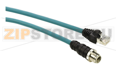 Кабель соединительный 3 м, М12, IP67, Ethernet Schneider Electric TCSECL1M3M3S2 