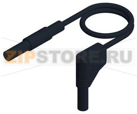 Провод тестовый 2 м, черный Hirschmann MLS SIL WG 200/1 BLACK 