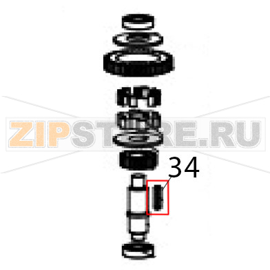 Flat key Hurakan HKN-20SN2V Flat key Hurakan HKN-20SN2VЗапчасть на деталировке под номером: 34