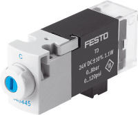 Распределитель с электроуправлением Festo MHA1-M1LH-3/2O-0,6-PI