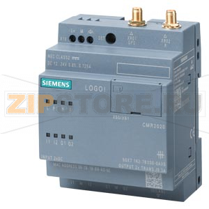 LOGO! CMR2020 COMMUNICATION MODULE FOR CONNECT. LOGO! 0BA8 TO GSM/GPRS NET, 1 RJ45 PORT FOR IND. ETHERNET-CONECTION TO LOGO! 0BA8, 2XDI,2XDO, READ/WRITE-ACCESS TO LOGO! -VARIABLES, SMS SEND/RECEIVE, POSITION RECOGN. GPS, TIME SYN. /FORWAR- DING WITH REAL 