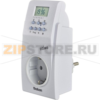 Таймер розеточный 3500 Вт, цифровой, IP20 Theben 020 S 