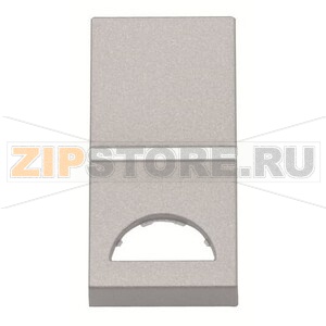 Клавиша одноклавишного одномодульного выключателя/переключателя/кнопки с окном для шильдика с символом, серебристая ABB 2CLA210190N1301 