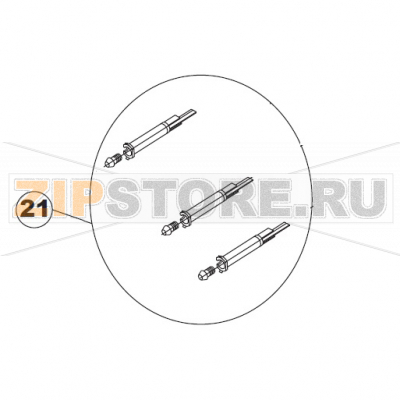Warning Lamp, TB/06/SQ3 Orange Apach AC800       Warning Lamp, TB/06/SQ3 Orange Apach AC800Запчасть на сборочном чертеже под номером: 21Название запчасти Apach на итальянском языке: Warning Lamp, TB/06/SQ3 Orange Apach AC800