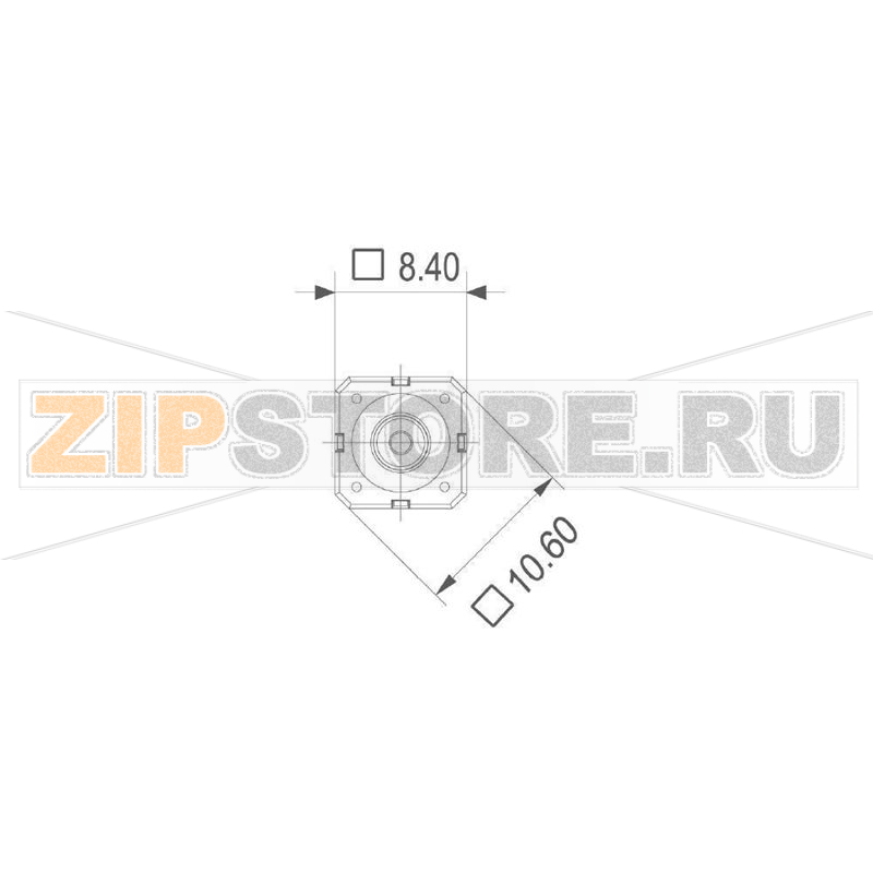 Кнопка 42 В DC/AC, 0.1 А, 1 x выкл/вкл, без фиксации, 1 шт Rafi 1.14.100.502/0000 