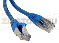 Hyperline PC-LPM-STP-RJ45-RJ45-C5e-3M-LSZH-BL Патч-корд F/UTP, экранированный, Cat.5е, LSZH, 3 м, синий