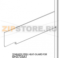 Stainless steel heat-guard for Unox XVC 704