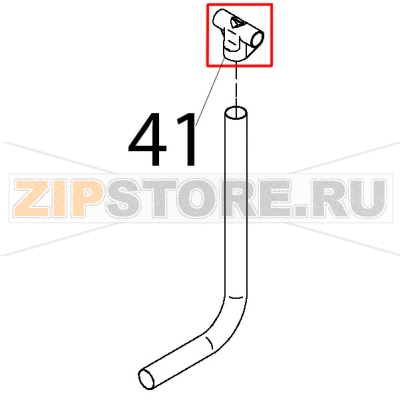 Raccordo a T lavaggio superiore Teikos TS601 Raccordo a T lavaggio superiore Teikos TS601Запчасть на деталировке под номером: 41
