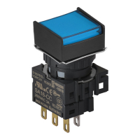 Выключатель кнопочный, Ø отверстия: 16 мм Autonics S16PRS-H3BC12