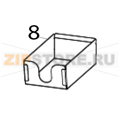 Care label cutter catch tray TSC TTP-346MU Care label cutter catch tray TSC TTP-346MUЗапчасть на деталировке под номером: 8