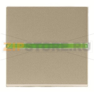 Механизм одноклавишной кнопки, двухмодульный, шампань ABB 2CLA220450N1901 