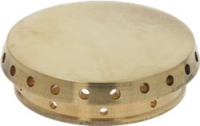 BURNER CAP PERFORATED BRASS POLISHED