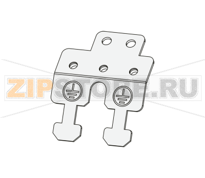 Крепление экранированного кабеля на инвертор Inovance MD800-PBJ50M-W1 