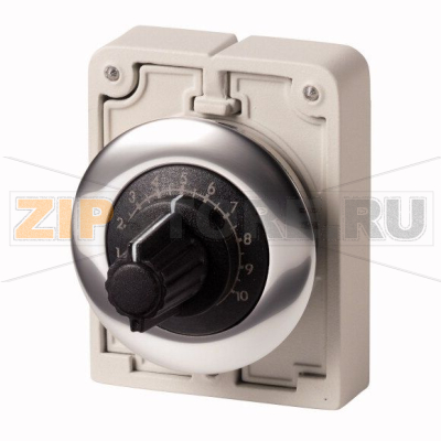 Потенциометр, плоская передняя часть, M30, 30.5 мм, R 100 kΩ, P 0.5 Вт Eaton M30C-FR100K 