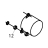 Tuerca exagonal M-6 Fagor FI-160