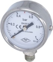PRESSURE GAUGE ø 63 mm 0÷1bar