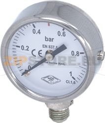 PRESSURE GAUGE ø 63 mm 0÷1bar 