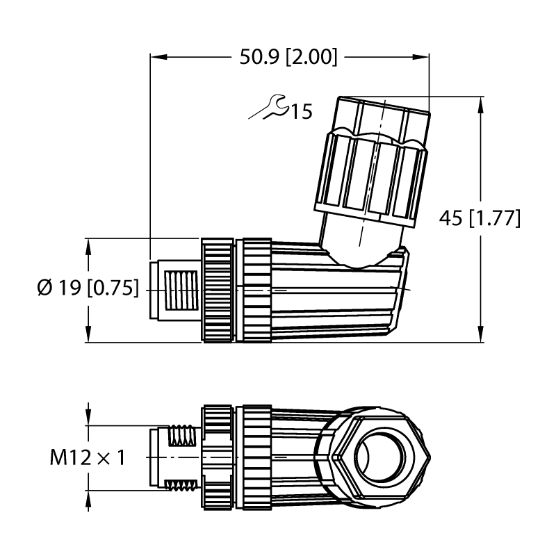 Разъем разборный Turck FW-EWSPM0526-SA-P-0408 