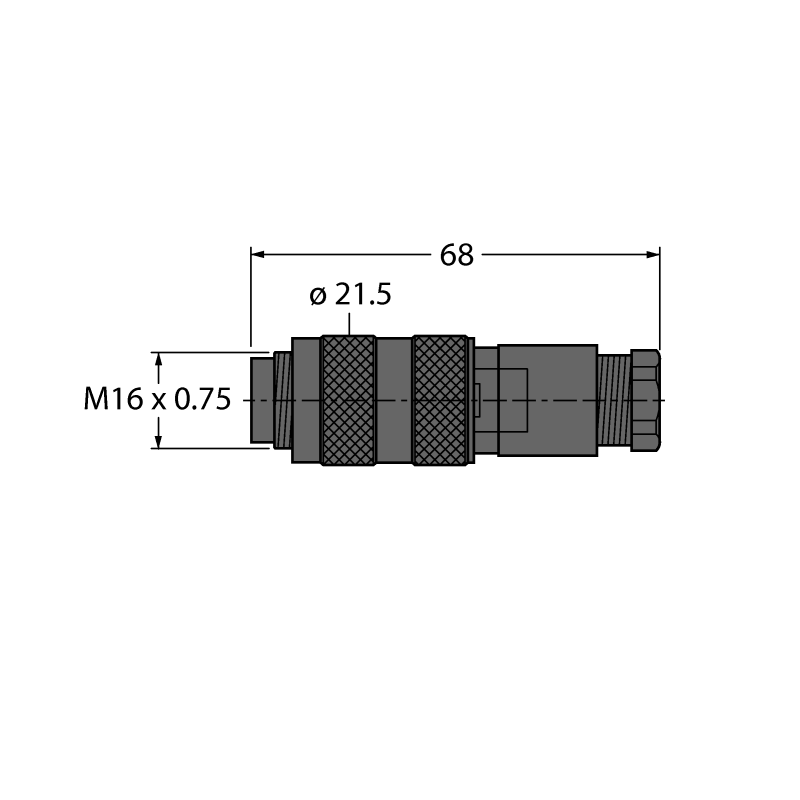 Разъем разборный Turck BS16-0 