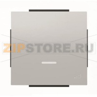 Клавиша для механизма клавишного светорегулятора, серебристый алюминий ABB 2CLA856010A1301