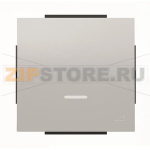 Клавиша для механизма клавишного светорегулятора, серебристый алюминий ABB 2CLA856010A1301 