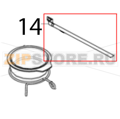Bulb holder Scotsman B 7040 Bulb holder Scotsman B 7040Запчасть на деталировке под номером: 14
