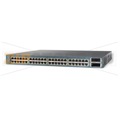 Коммутатор 1150 Вт, 48xGE (PoE), 2x10GE (X2), IP Base Cisco WS-C3560E-48PD-SF 