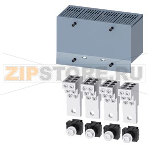 КЛЕММА ДЛЯ КРУГЛОГО ПРОВОДА МЕДН. 6 КАБЕЛЕЙ 4 ШТ. ПРИНАДЛЕЖНОСТЬ ДЛЯ 3VA1 250 Siemens 3VA9214-0JF60 