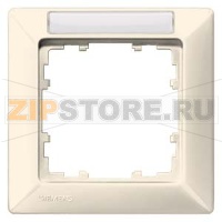 DELTA LINE ЭЛЕКТРИЧЕСКИЙ БЕЛЫЙ РАМКА 1-МЕСТНАЯ 80X80MM С ПОЛЕМ ДЛЯ НАДПИСИ Siemens 5TG2581-1