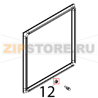 Protezione perno HRS Angelo Po BX61E Protezione perno HRS Angelo Po BX61EЗапчасть на деталировке под номером: 12