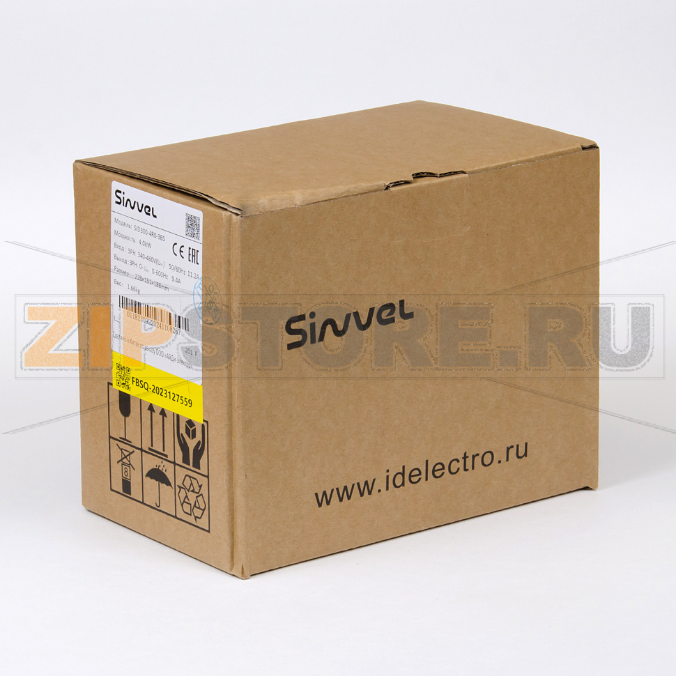 Преобразователь частоты 4 кВт, 3 фазы, 380 В, STO, тормозной модуль Sinvel SID300-4R0-3BS 