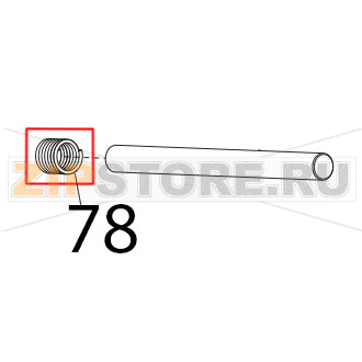 Molla movimento vela Sirman Mirra 300 Y09 Molla movimento vela Sirman Mirra 300 Y09Запчасть на деталировке под номером: 78