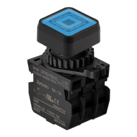Выключатель кнопочный, Ø отверстия: 22/25 мм Autonics S2PRS-P3B2ADM