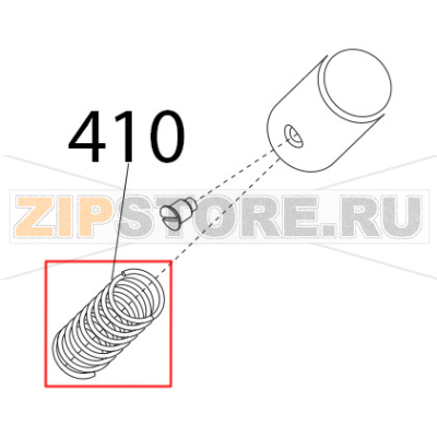 Molla perni aff. and sbav. Sirman Mirra 250 C Molla perni aff. and sbav. Sirman Mirra 250 CЗапчасть на деталировке под номером: 410