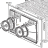 Stg Frn inox Smeg ALFA 144 GH1