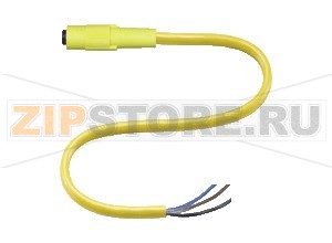 Кабель датчика-исполнительного устройства Female connector V3-GR-YE2M-PUR Pepperl+Fuchs Описание оборудованияCable socket, M8, 3-pin, PUR cable