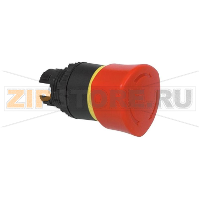 Кнопка аварийной остановки, черная, красная, 1 шт Baco L22DR01 